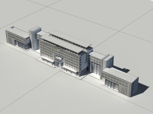 city - multi-storey commercial office building 60 3D 모델