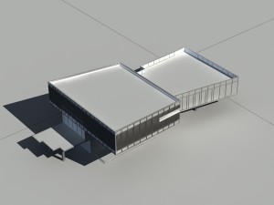 city - multi-storey commercial office building 61 Modello 3D