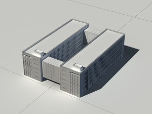city - multi-storey commercial office building 65 3Dモデル