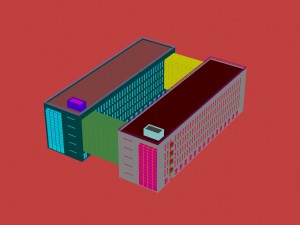 city - multi-storey commercial office building 65 3Dモデル