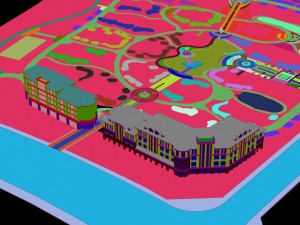 city - multi-storey commercial office building 66 3D Model