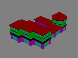 city - multi-storey commercial office building 67 3D Model