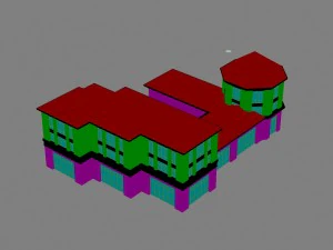 city - multi-storey commercial office building 67 3D Model
