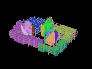 city - multi-storey commercial office building 68 Modèle 3D