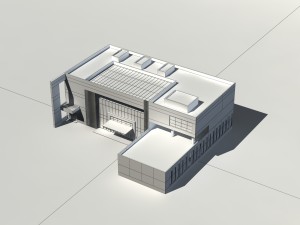 city - multi-storey commercial office building 70 Model 3D