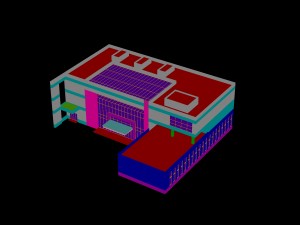 city - multi-storey commercial office building 70 Model 3D