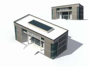 city - multi-storey commercial office building 72 3D Model