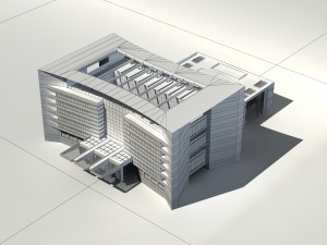 city - multi-storey commercial office building 73 Modelo 3D