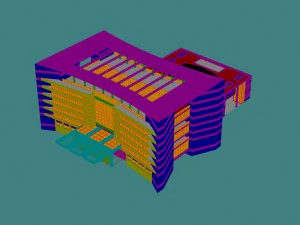 city - multi-storey commercial office building 73 3D Model