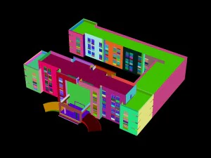 city - multi-storey commercial office building 79 3D Model
