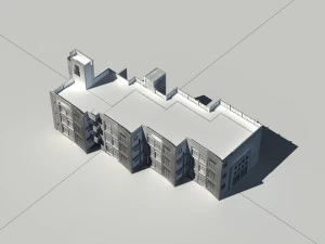 city - multi-storey commercial office building 82 3D Model