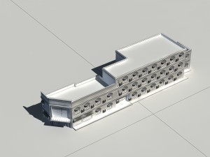 city - multi-storey commercial office building 84 Modelo 3D