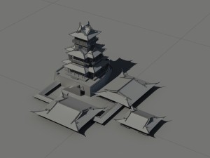 city - multi-storey commercial office building 86 Model 3D