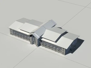 city - multi-storey commercial office building 87 3D Model