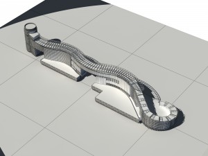 city - multi-storey commercial office building 89 Model 3D