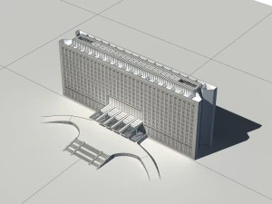 city - multi-storey commercial office building 90 3D Model