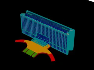 city - multi-storey commercial office building 90 3D Model