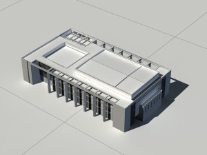 city - multi-storey commercial office building 92 Model 3D