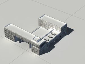 city - multi-storey commercial office building 94 Modelo 3D