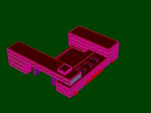 city - multi-storey commercial office building 94 3D Model