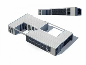 city - multi-storey commercial office building 95 3D Model