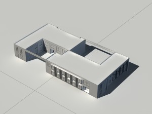 city - multi-storey commercial office building 95 3D Model