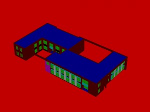 city - multi-storey commercial office building 95 3D Model