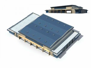 city - multi-storey commercial office building 96 3D Model
