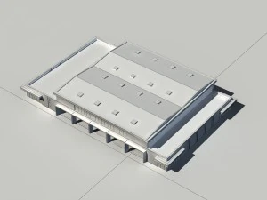 city - multi-storey commercial office building 96 3D Model