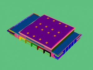 city - multi-storey commercial office building 96 3D Model