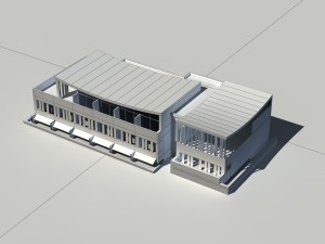 city - multi-storey commercial office building 98 3D Model