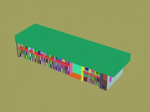 city - multi-storey commercial office building 99 3D Model