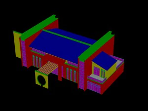 city - multi-storey commercial office building 101 3D Model