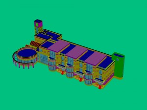 city - multi-storey commercial office building 102 Modelo 3D