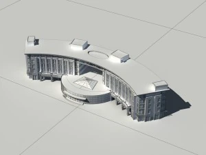 city - multi-storey commercial office building 103 3D Model