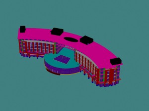 city - multi-storey commercial office building 103 3D मॉडल