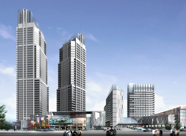 city building - a multi-storey commercial office 108 3D Model .c4d .max .obj .3ds .fbx .stl .blend 