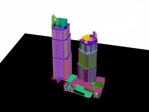city building - a multi-storey commercial office 108 3D Model