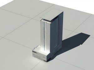 city building - multi-storey commercial office 109 3D मॉडल