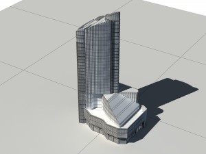 city building - multi-storey commercial office 110 3Dモデル
