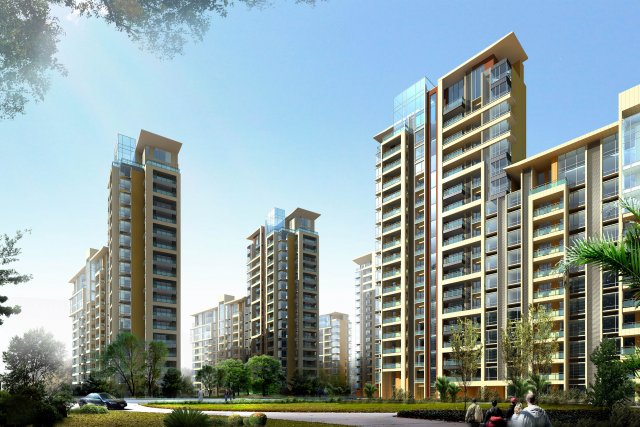 city - multi-storey commercial office building 106 3D मॉडल .c4d .max .obj .3ds .fbx .stl .blend 