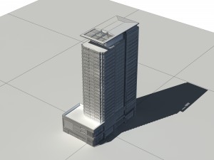 city building - multi-storey commercial office 115 3D Model