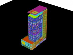 city building - multi-storey commercial office 115 3D Model