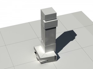 city - multi-storey commercial office building 107 3Dモデル