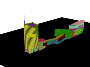 city building - multi-storey commercial office 117 3D-Modell