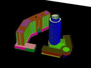 city building - multi-storey commercial office 120 3D Model