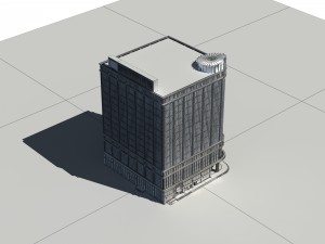 city - multi-storey commercial office building 109 Modèle 3D