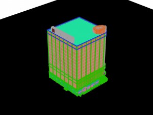 city - multi-storey commercial office building 109 Modèle 3D