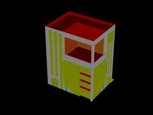 city - multi-storey commercial office building 110 3D Model