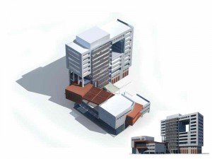 city building - multi-storey commercial office 125 3D Model